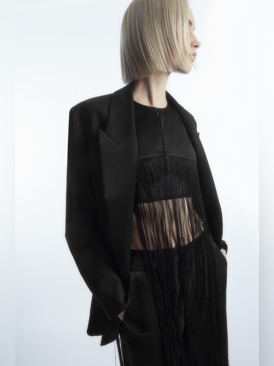 COS Jackets & Blazers - COS Fringed Cape